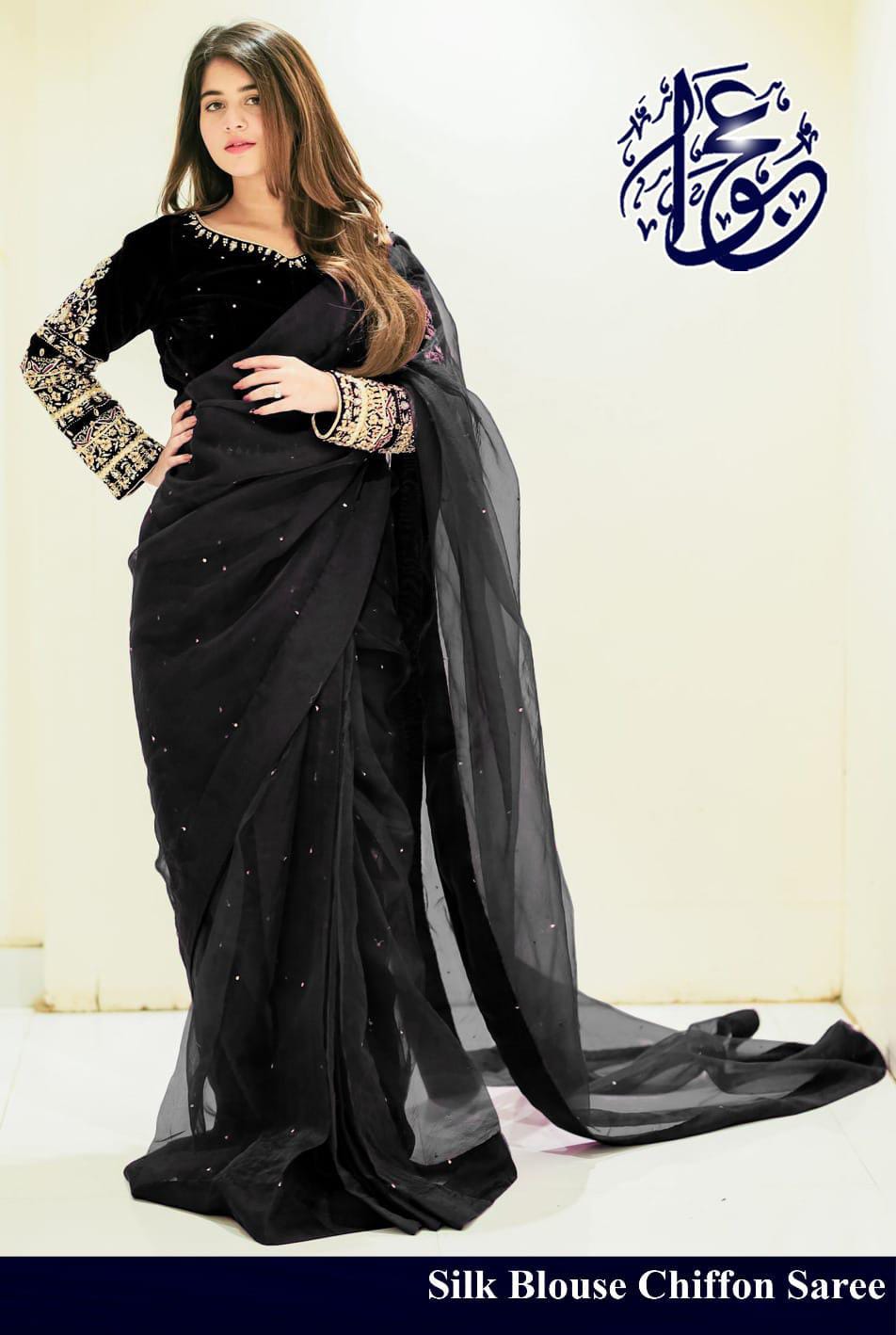 New Embroidy Multi saree