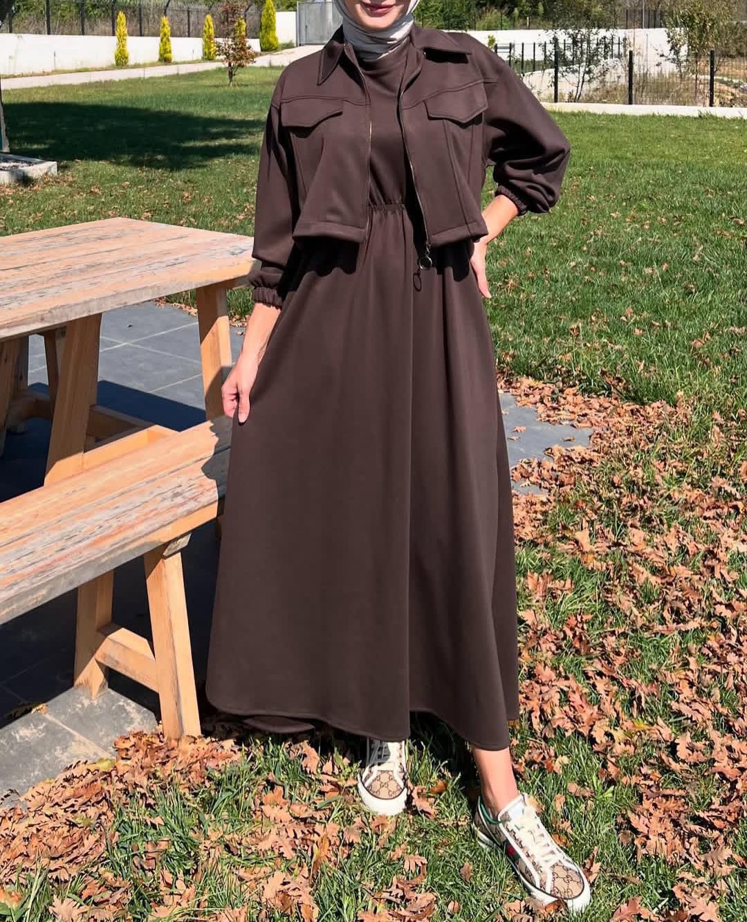 Zipper long bodycone dress