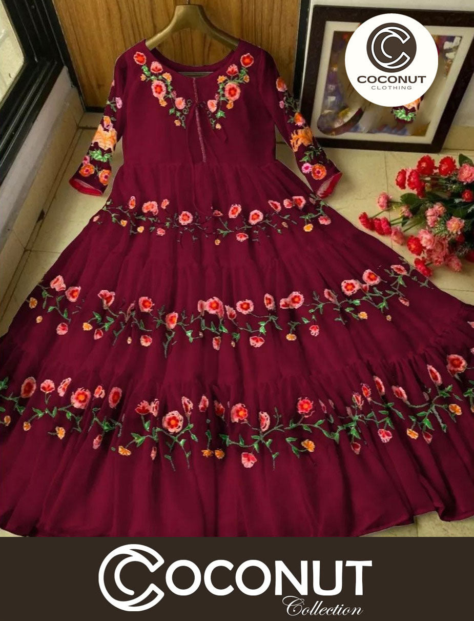 *Flower Shiffon maxi🥰*