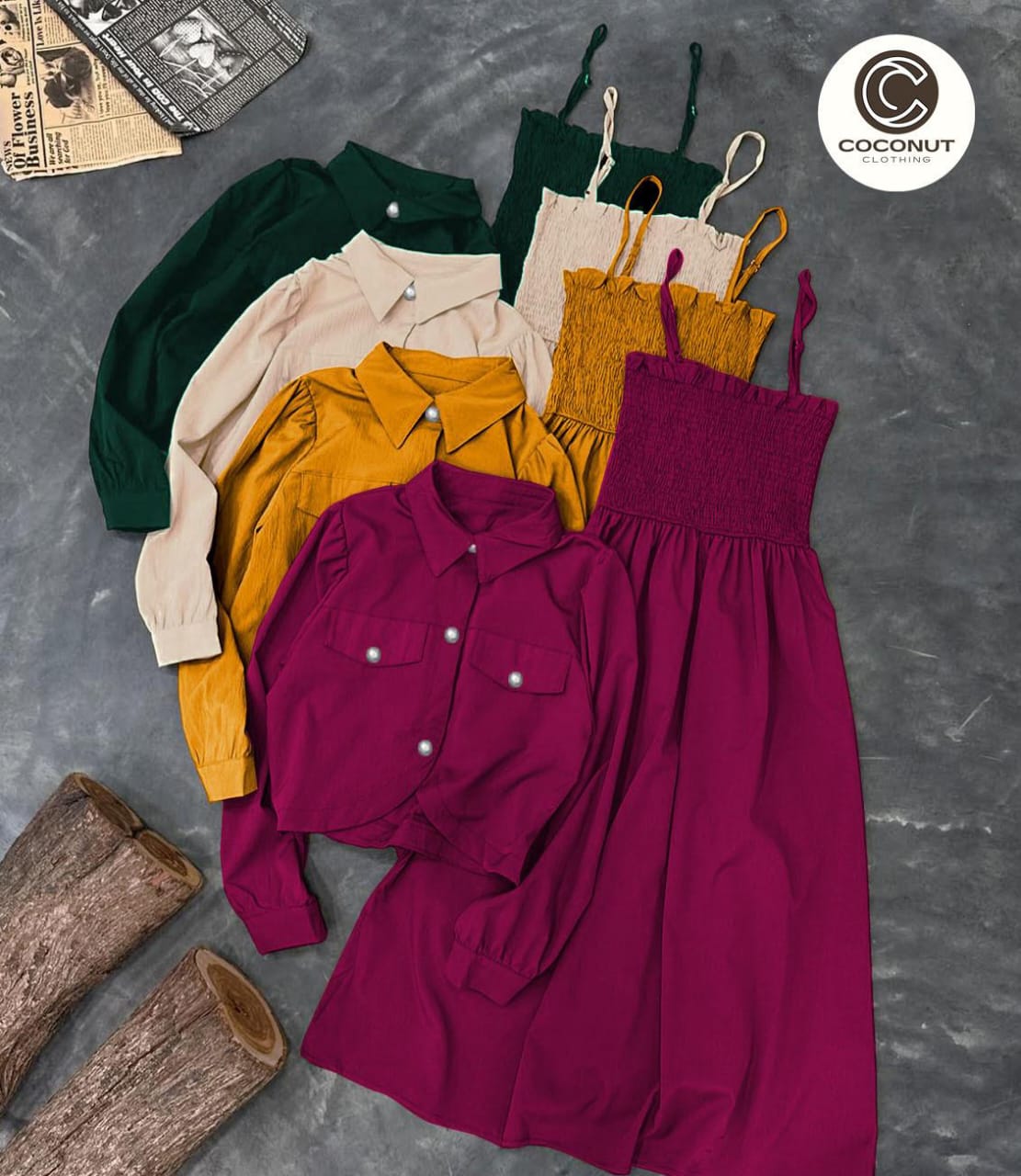 *Western Kaaj Button shirt With Romper Frock Style*