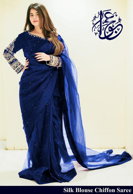 New Embroidy Multi saree
