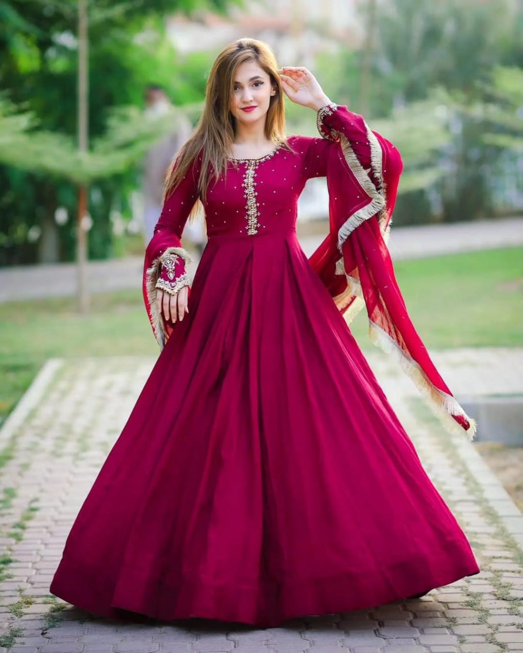 *New Embroidery maxi 3pec🥰*